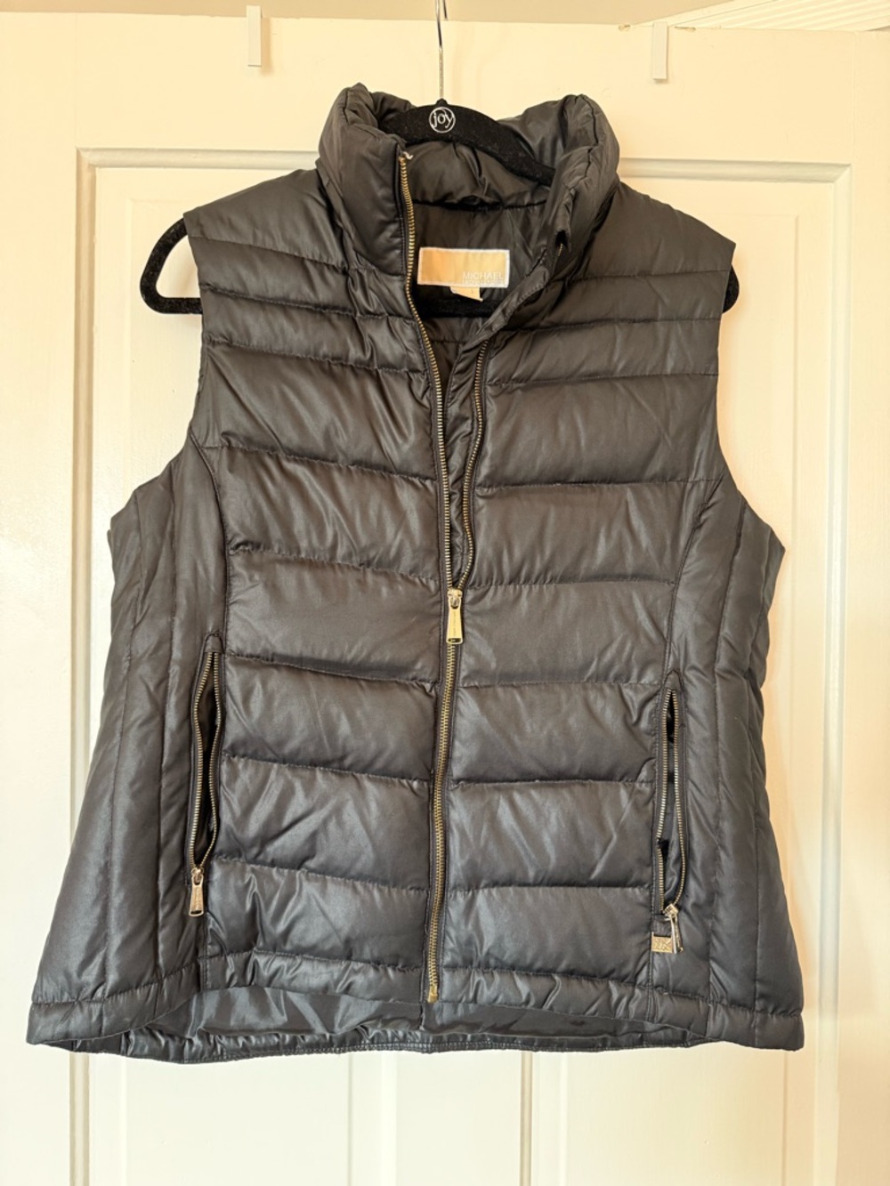 Michael Kors Quilted Puffer Vest in black